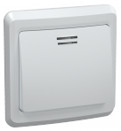 Выключатель 1-клавишный с индикацией ВС10-1-1-ВБ 10А ВЕГА белый IEK