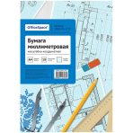 Бумага масштабно-координатная А4 10л., голубая, в папке