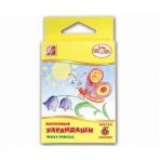 Мелки восковые Луч Кроха 6цв трехгранные