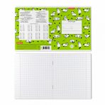 Тетрадь школьная ученическая ErichKrause® Cats зеленый клетка