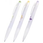 Ручка шариковая автоматическая с грипом BRAUBERG «Herb Time» СИНЯЯ корпус ассорти узел 0.7 мм, линия 0.35 мм