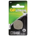 Батарейка GP Lithium CR2450, CR2430 литиевая 1 шт в блистере