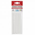 Клеевые стержни, диаметр 7 мм, длина 100 мм, комплект 6 шт., BRAUBERG, европодвес